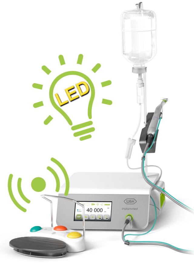 Implantmed Plus W&H SI-1023 trådløs fotpedal m/lys