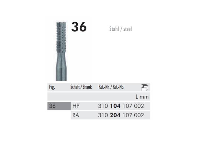 Stålbor Fissur VST 036/010 10stk