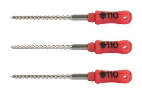 Hedstrøm Fil Dentsply 25mm ISO 110 Rød
