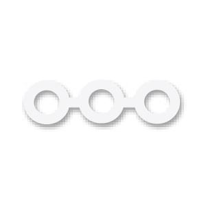 RM J00301 Energy Chain LargeRings LargeSp 5,1mm Klar 4,7m