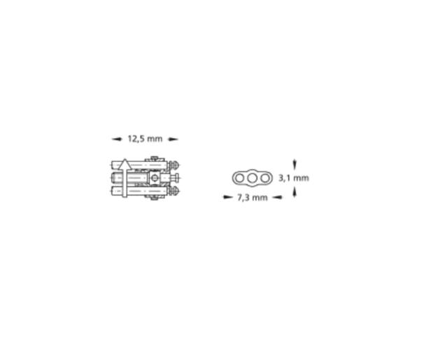 DE 600-500-30 SECT.SCREW,MEDIUM 10 STK