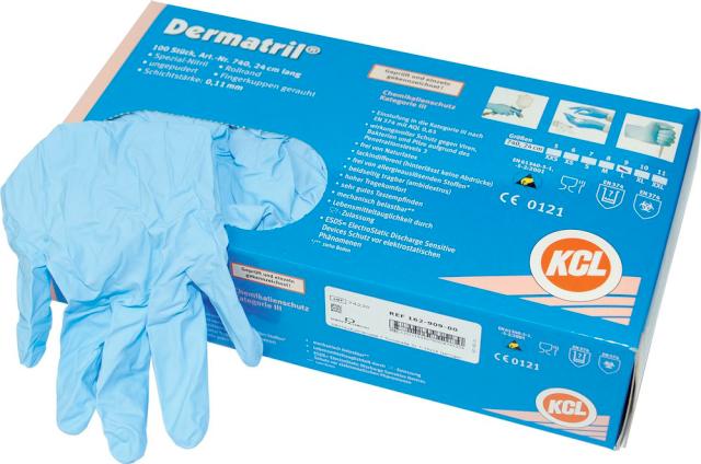 DE 162-909-00 DERMADRILL RUBBER GLOVES