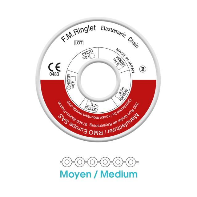 RM J00232 Energy Chain Medium Rød 4,0mm 2,30m