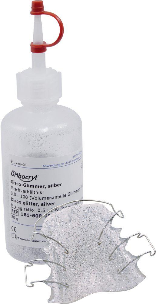 DE 161-608-00 Orthocryl Disco glitter Silver 50 g