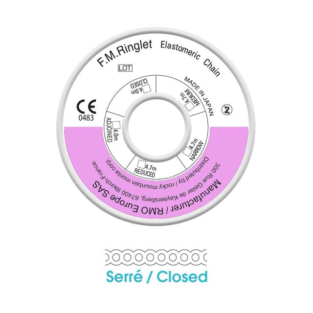 RM J00265 Energy Chain Closed Light Pink 2,8mm