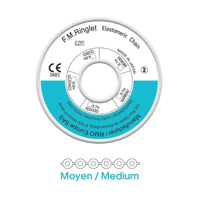 RM J00138 Energy Chain Medium 4mm Teal 2,30m 