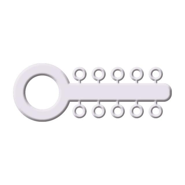 RM J00360 Ligatures, Mini Single Case, White