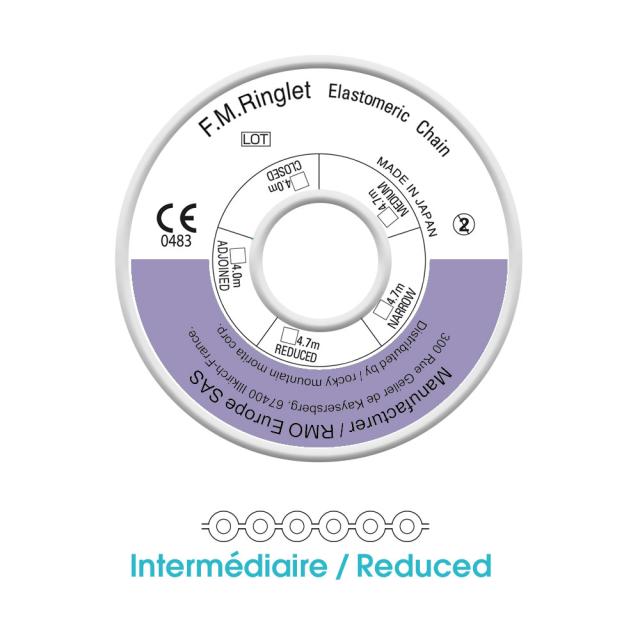 RM J00215 Energy Chain Adjoined 3mm Pearl Blue