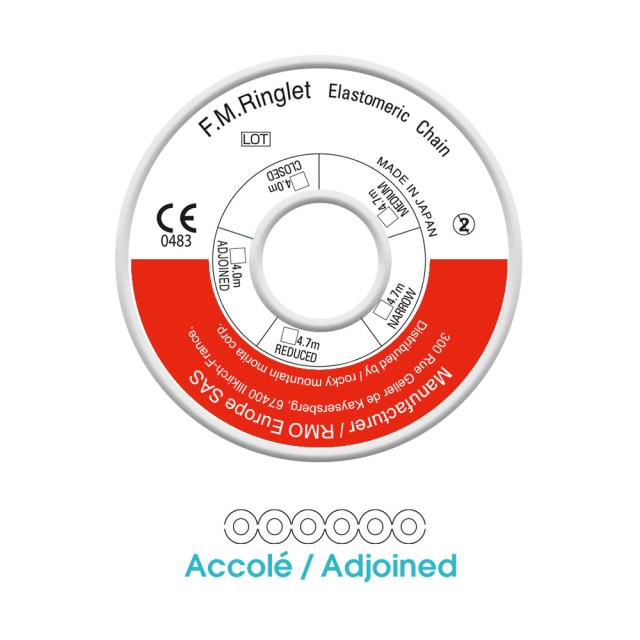 RM J00204 Energy Chain Adjoined S Attach 3mm Rød