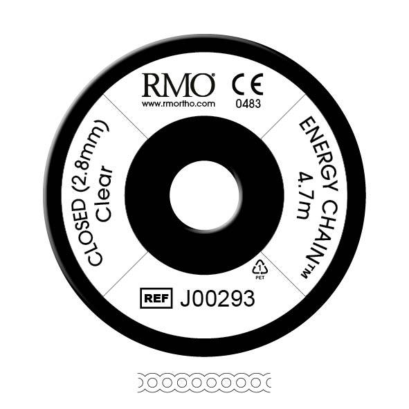RM J00293 Energy Chain PC Closed 2,8mm Clear 4,70m