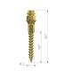 FO 1221A1710 OrthoEasy Pal Long Neck Gold 10mm ø1,7mm 5stk