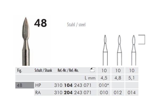 Finer VST 243/014 Flamme 10stk