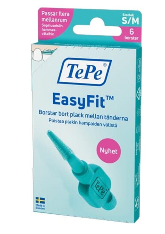 TePe EasyFit S/M Grønn 6stk
