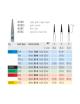 Pussediamanter VST 858F/165/014 Rød 5stk