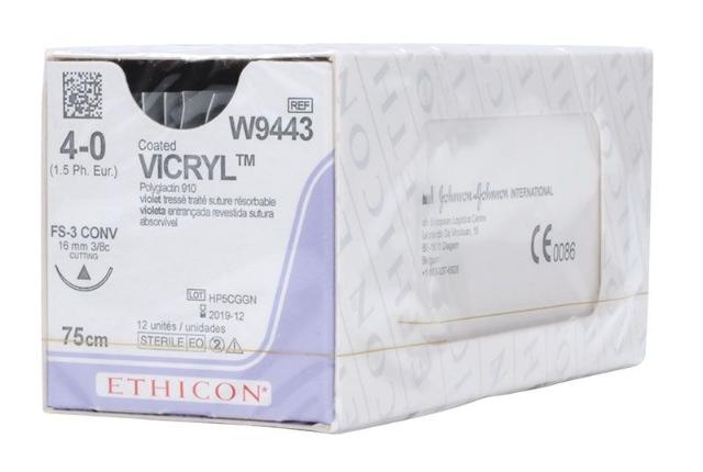 Ethicon W9443 4-0 Vicryl 12stk