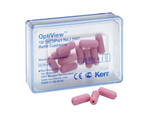 OptiView Puter til kinnholdere rosa 10stk