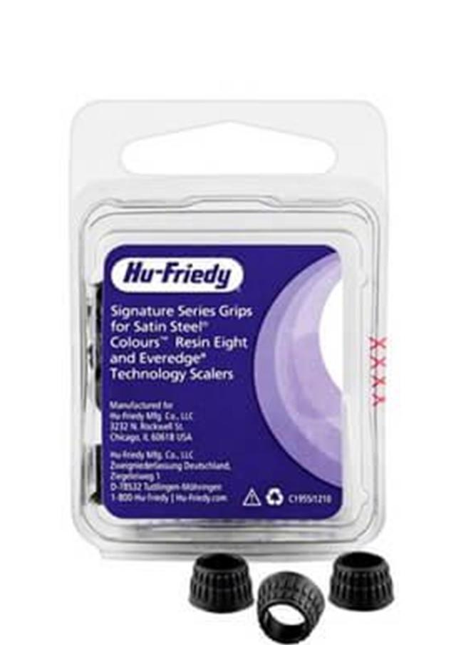 HF Markeringsringer Satin Steel Sort 16stk 