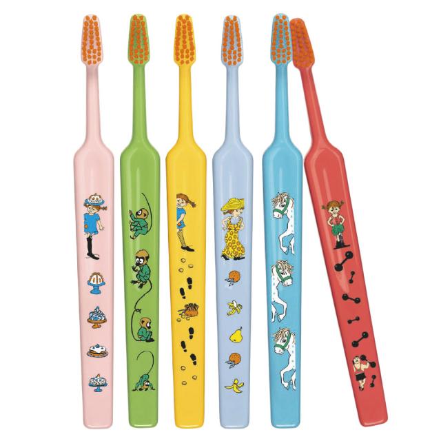 TePe Kids Pippi Tannbørster x-soft 14stk