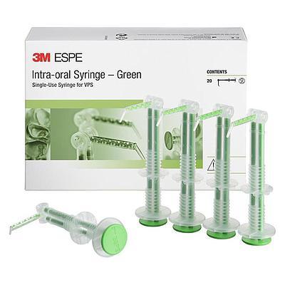 Intra-oral avtrykksprøyte A-silikon Grønn 20stk