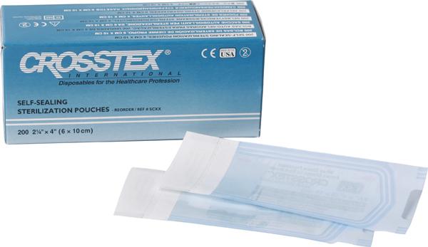 Autoklavposer Selvklebende 6x10cm 200stk