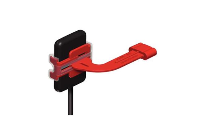 XCP-DS FIT Vertikal BW Sensorholder Rød 2stk