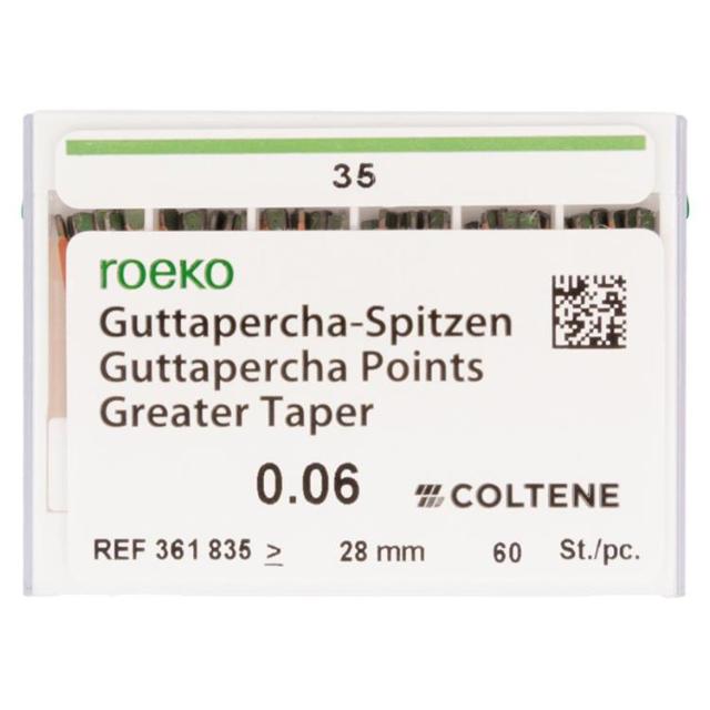 Greater Taper Gutta Percha Roeko .06/35 60stk