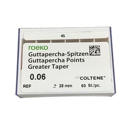 Greater Taper Gutta Percha Roeko .06/45 60stk