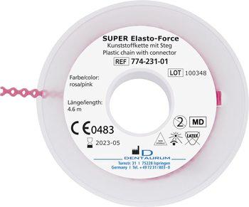 DE 774-231-01 Elasto-Force Ch Short Connector Pink