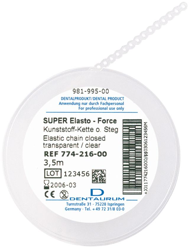 DE 774-216-00 Super Elasto-Force Chain Transparent