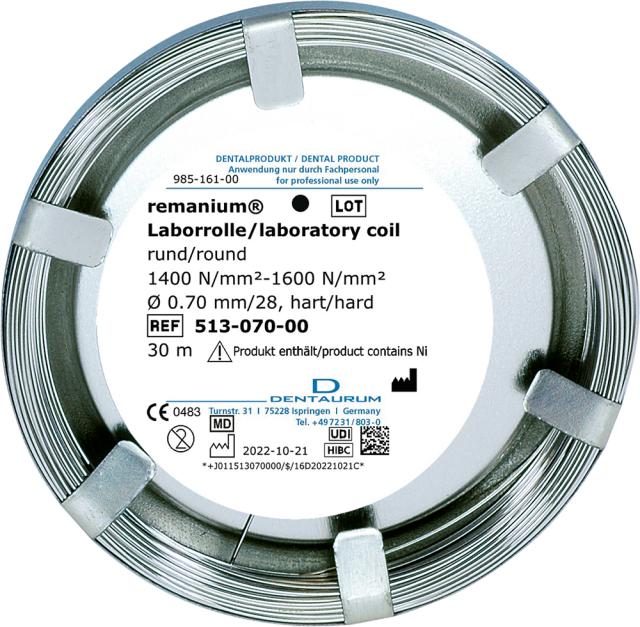 DE 523-070-00 Remanium Lab Wire Spring Hard 0,70mm